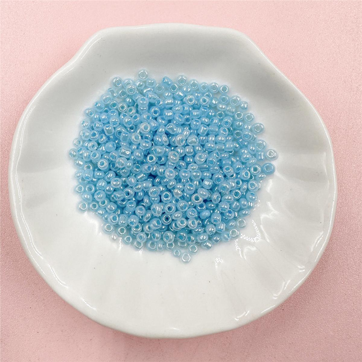 

250/500 шт. 2/3 мм скляні рисові намистини, розсипні намистини, ювелірні вироби своїми руками, аксесуари, кулон, намисто, браслет, виготовлення ювелірних виробів 3mm 250Pcs озеро синього кольору