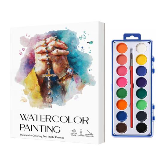 

1 Set Christian Bible Verses Watercolor Coloring Book Inspirational Floral Scripture Art for Adults Teens Relaxing Creative Gift for Faith-Based 1 Set