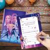 Heißes K-Pop Dämonenjäger Thema Rumi Zoey Mira Figuren Einladungskarte Mini Gruß Einseitig Typ Veranstaltung Geburtstagsparty Geschenk