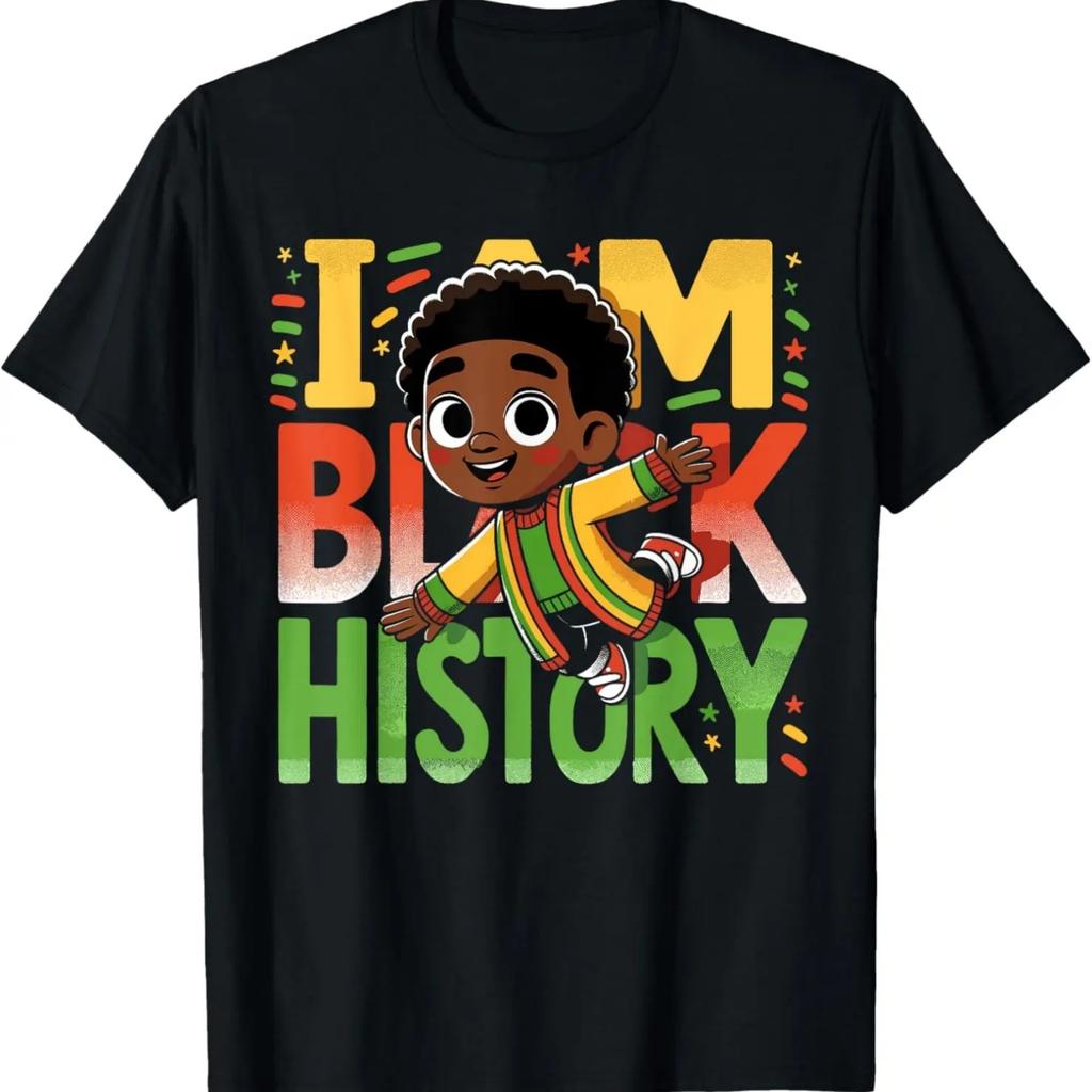 I Am Black History Kids Boys Black History Month T-Shirt