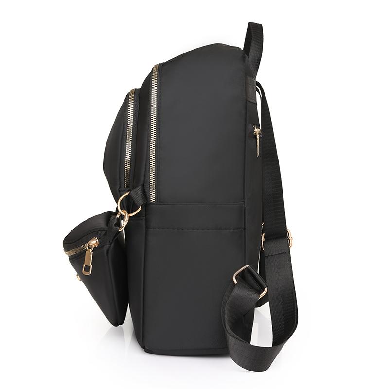 Einfarbiger Rucksack mit Umhängetasche Damen Reise-Rucksack-Set Pendler Studenten Schultasche