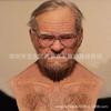 Old Man William Headgear, Old Lady Headgear, Wig, Elderly Mask, Halloween Imitation Human Latex Mask
