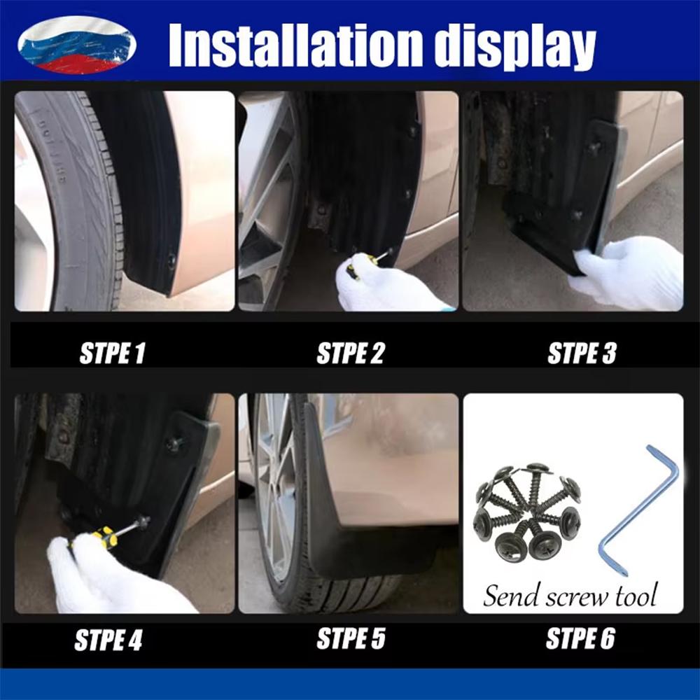 2022 2023 2024 2025 FOR Mercedes Benz EQB X243 Mudguard Fender Mud Flaps Guards Splash Mudflaps Car Accessories Front Rear 4pcs