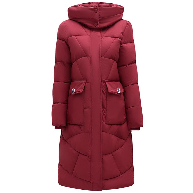 Winter Coat Female Long Parkas Hooded Elegant Thick Warm Jacket Winter Clothes High Quality