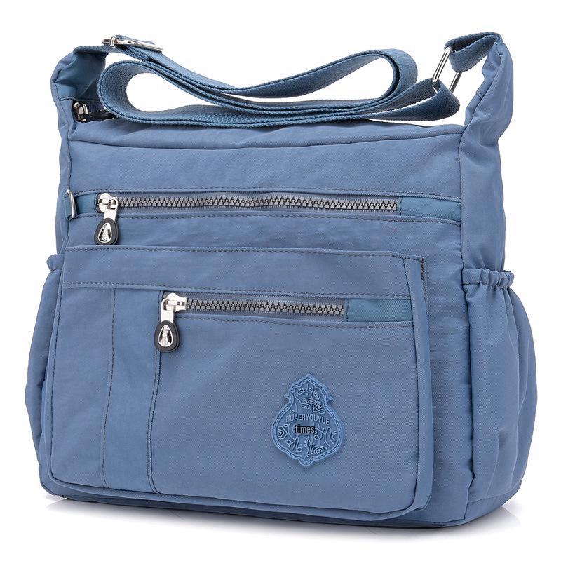 Женская водостойкая нейлоновая сумка-кроссбоди через плечо с цветочным дизайном