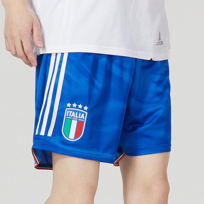 Adidas Striped Sport Training Shorts Men Bottoms Blue HS9877