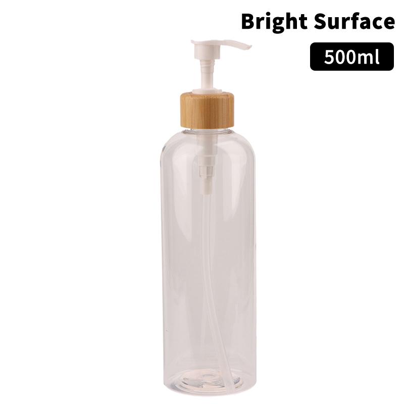 300/500 ml bambusový dávkovač s pumpičkou do kúpeľne, na misku pre domáce zvieratá, mydlo na riad, prázdna fľaša, na doplnenie pleťového mlieka, sprchový gél, tekutý, matná nádoba