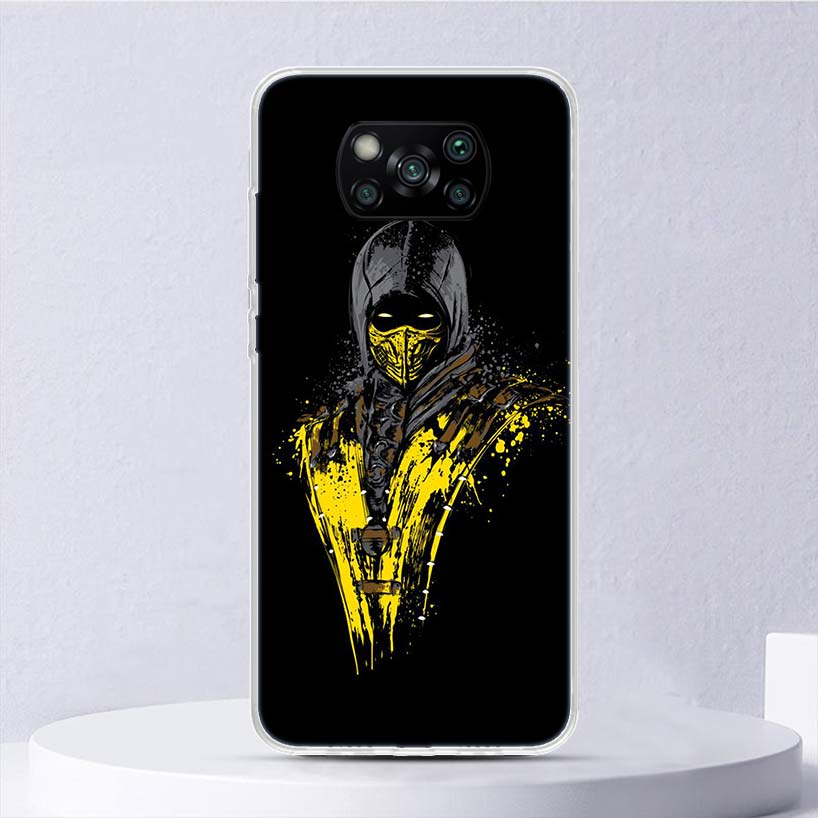 Mortal Kombat Soft Case For Xiaomi Poco X7 X6 X5 X4 X3 Nfc F6 F5 Pro Phone Cover F4 Gt F3 F2 F1 M5S M4 M3 M5 Funda Coque X3 NFC