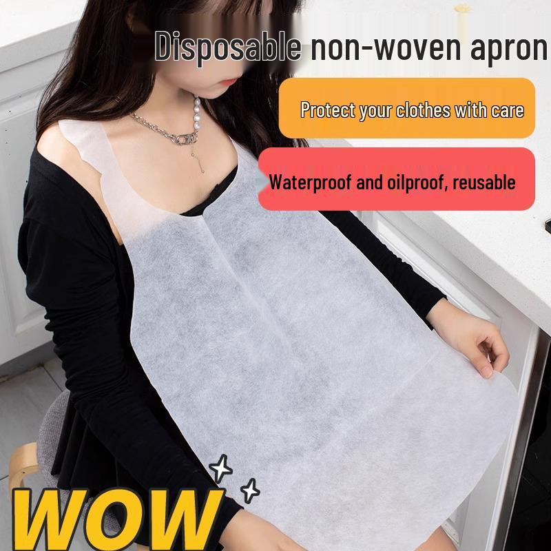 Einwegschürze für Erwachsene aus Vliesstoff für Hot-Pot-, Krebssuppen- und Grillrestaurants