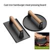 Heavy-Duty Steak Burger Press Flat Top Grill Hamburger Grinder Meat Press Board  BBQ Cooking Tool