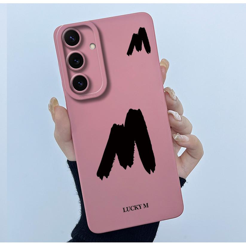 

For Samsung S25 FE Case Cute Letter Soft Liquid Silicone Phone Cover For Samsung S25FE Funda Camera Protection Shockproof Bumper Samsung S25 FE