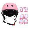 7Pcs Kids Helmet Knee Pads Elbow Pads Wrist Guards Sport Protective Gear for Outdoor Skateboarding Roller Skating Ice