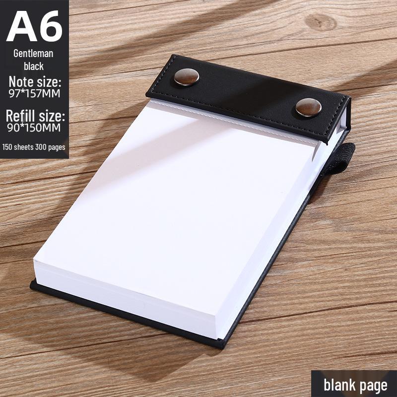 Compact Tear-Off Pocket Notepad - 6 Small Replacement Pads, 48 Pages Each