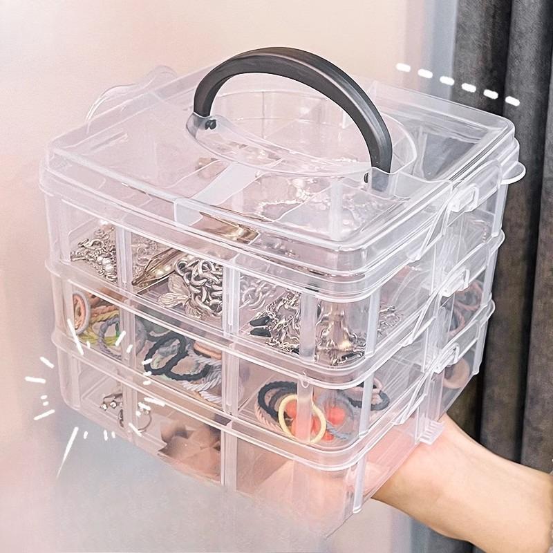 Jewelry Storage Box Multi-layer Large-capacity Detachable Transparent Jewelry Storage BoxJewelry Earrings Ring Organization Box