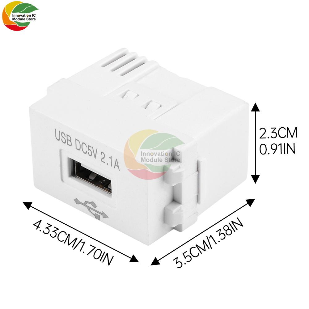 Mobile Phone Charging Panel USB Power Module 220V Socket 5V Transformer 2.1A 1A USB Charging Power Socket Switching Adapter