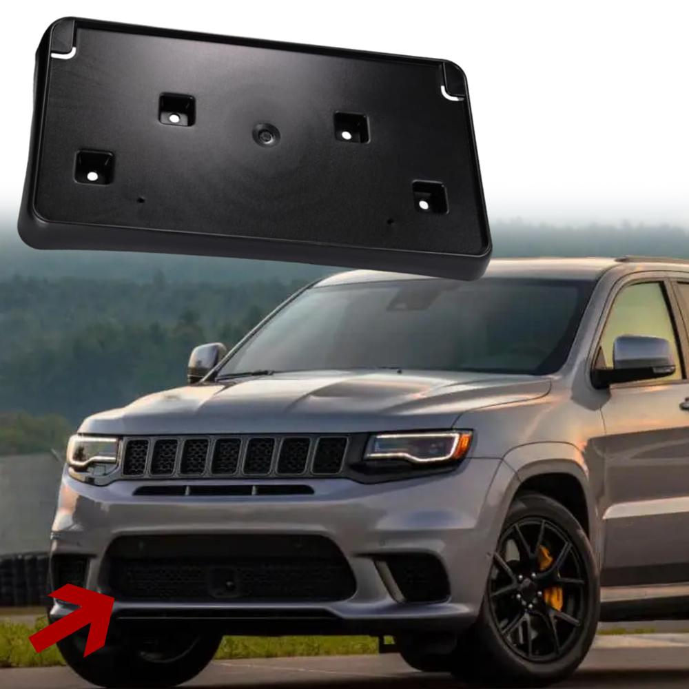 68277137AA CH1068148 Front bumper license plate frame bracket with 6 screws for Jeep Grand Cherokee 2017 2018 2019 2020