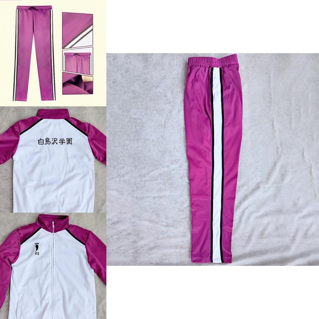 Stylish And Comfortable Haikyuu Cosplay Shiratorizawa Gakuen Koukou Sportswear Uniform Set