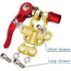 2PCS Battery Terminal Connectors, 4 Way Quick Release Disconnect Battery Terminals, Positive Negative Battery Cable Ends For SAE/JIS Type A Posts By