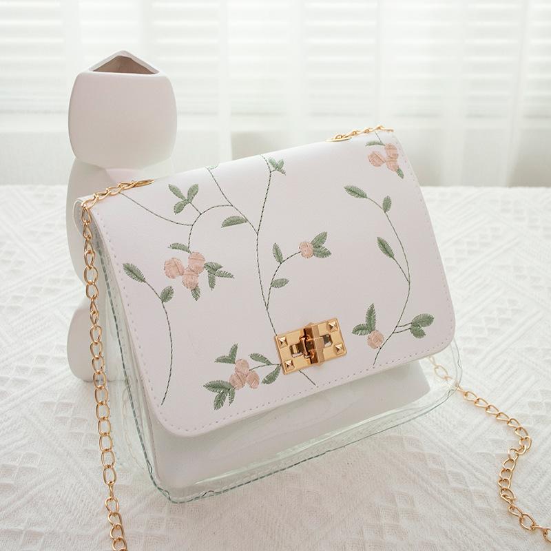 Women's Bag New Autumn Trend Fashion Embroidered Shoulder Messenger Chain Bag
