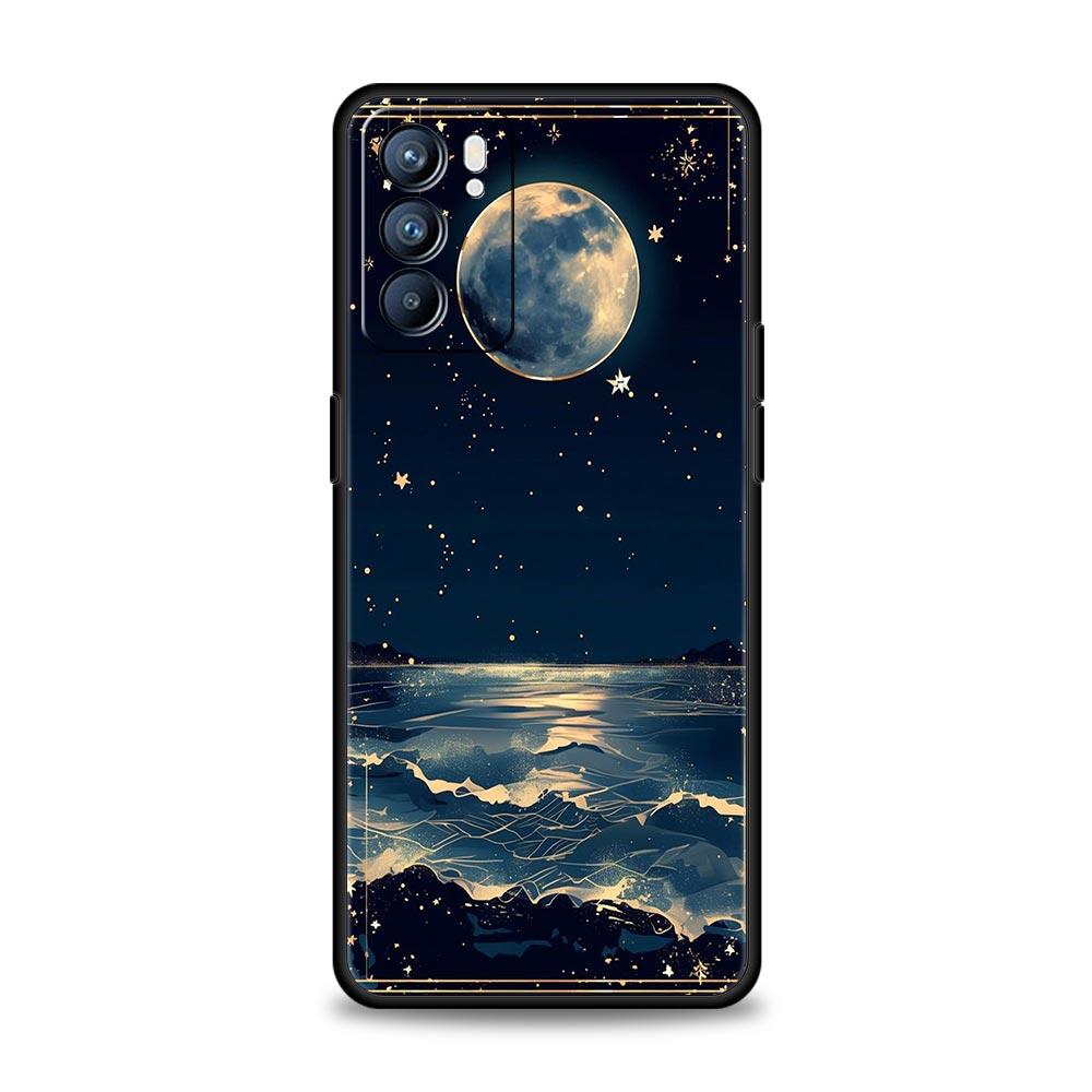 Fashion Starry Sky Stars Phone Case For Oppo Reno 13 12 11 10 7 F Find X5 X6 A98 A80 A79 A78 A57 A54 A31 A17 Pro Soft TPU Cover