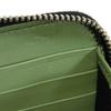Used 9896 Long Zip Wallet 66A590 7940 Green Two-Tone Zip Around Gancini Black Men's from Japan AUTHENTIC