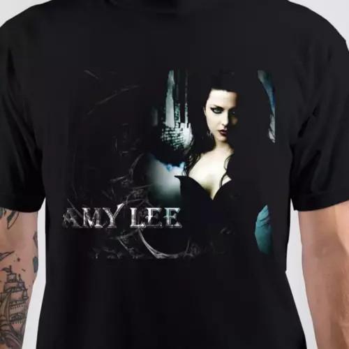 

Постер Эми Ли группа Evanescence черная футболка с коротким рукавом все размеры.webp Унисекс футболка XXL
