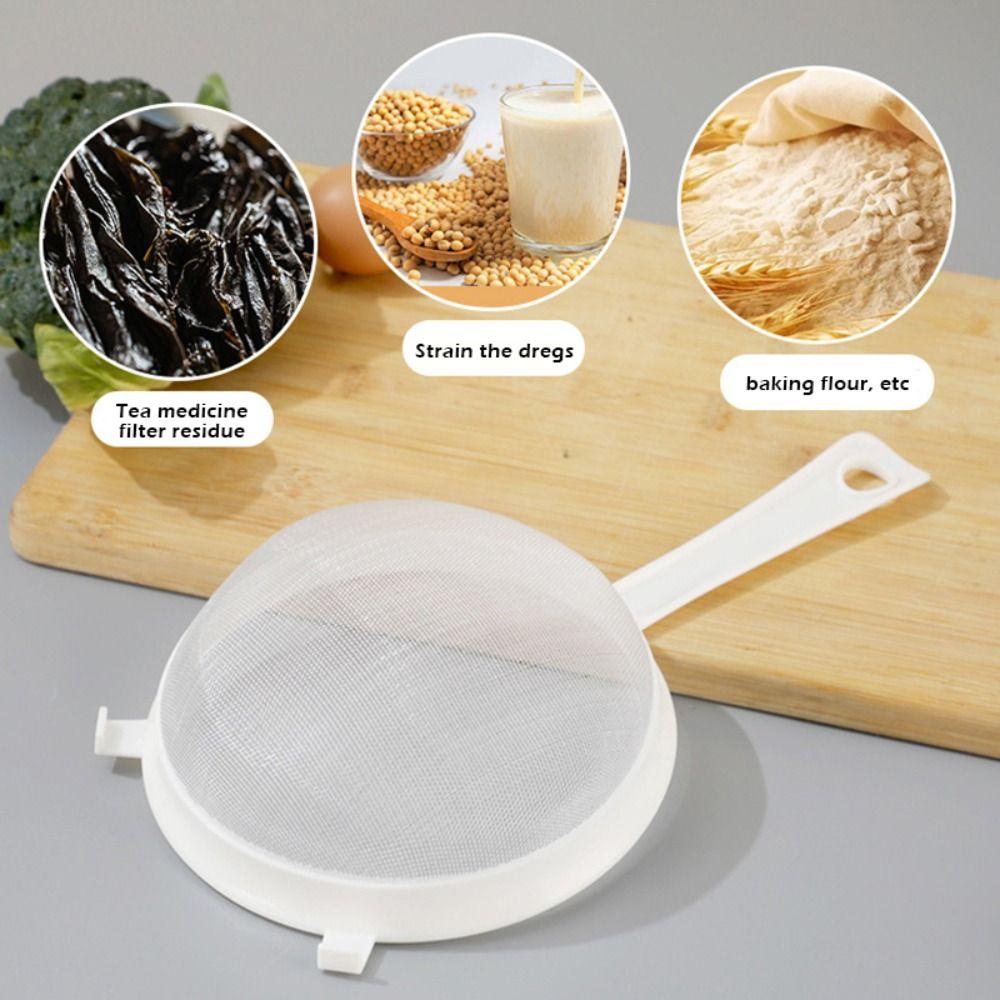Simple Ultra Fine Mesh Mesh Strainer with Handle Mini Plastic Colander Food Strainer Juice Making