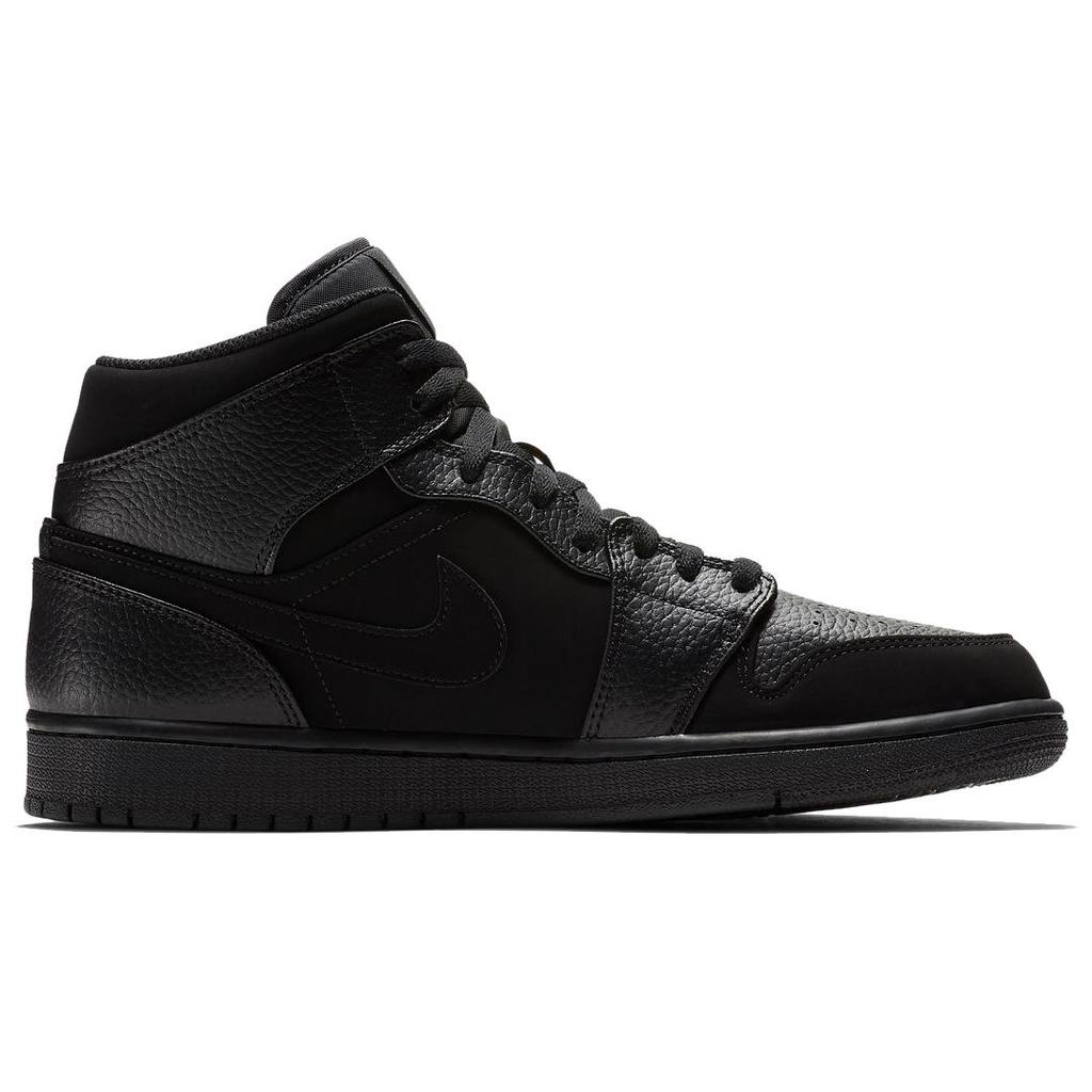 Jordan 1 Mid Black Dark Smoke Grey 554724-064