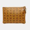 [Pre-Owned] Monogram Print Zipper Closure Faux Leather Clutch Bag Medium - Very Good #F57THA