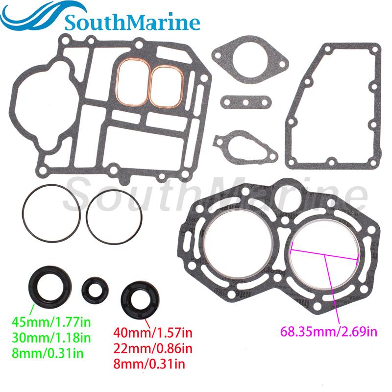 Boat Engine 3A1-87121-0 3A1871210M Power Head Gasket Kits for Tohatsu Nissan 25HP 30HP, 812939A18 8M0084273 for Mercury