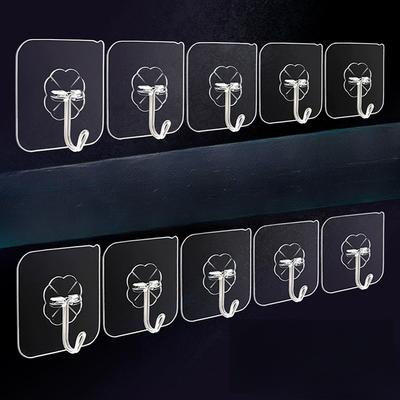 Adhesive Transparent Hook, Kitchen Adhesive Hook, Seamless Wall, Bathroom Wall Hanging, Nail-free Hook, No Need To Drill Holes