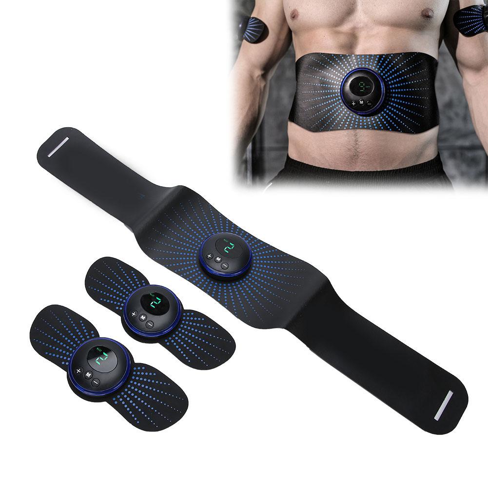 EMS Abdominal Muscle Belt Arm Leg Muscle Training Stimulator (Blue Charging Belt Type)