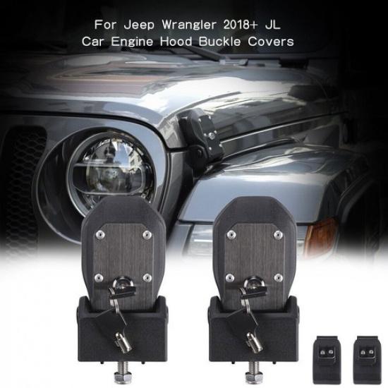 2Pcs REPLACEMENT Hood Latch Hood Catch Lock Kit for 2018-23 Jeep Wrangler JL JT