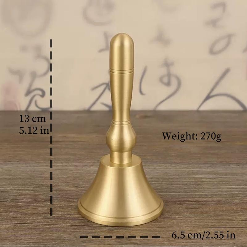 Reine Kupfer-Handglocke mit Griff Kinder-Musikinstrument Klingel Größe - Musikinstrument