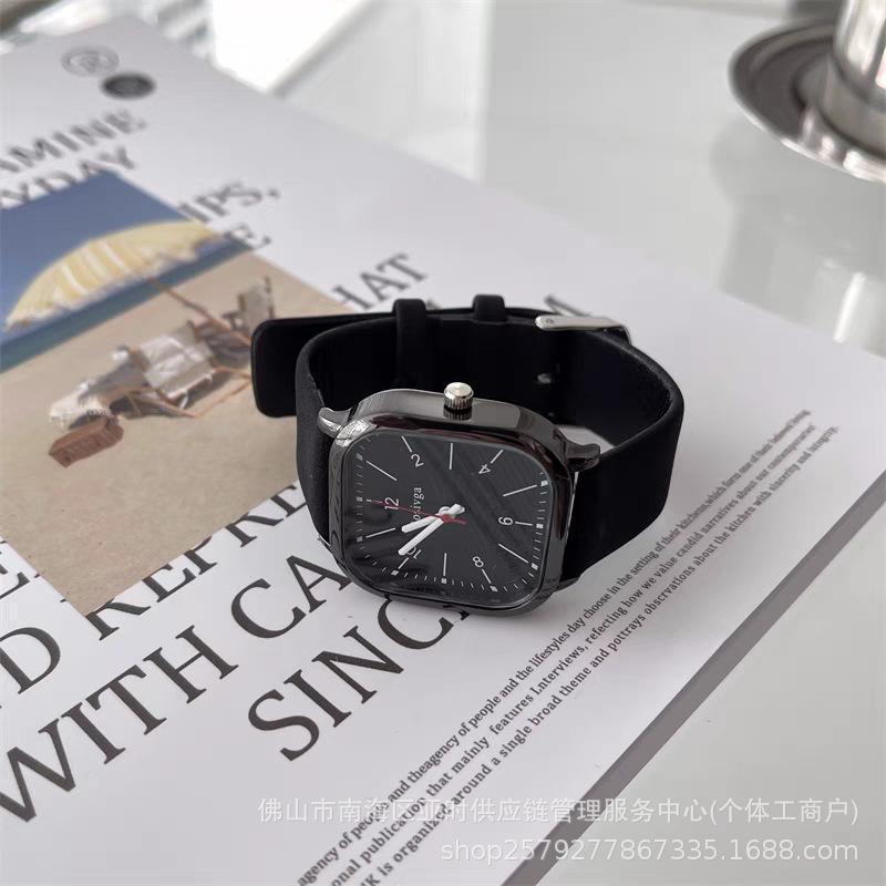 Fashion Square Couple Male And Female Junior High School Student Watch Female And Male Universal Simple Sports Watch