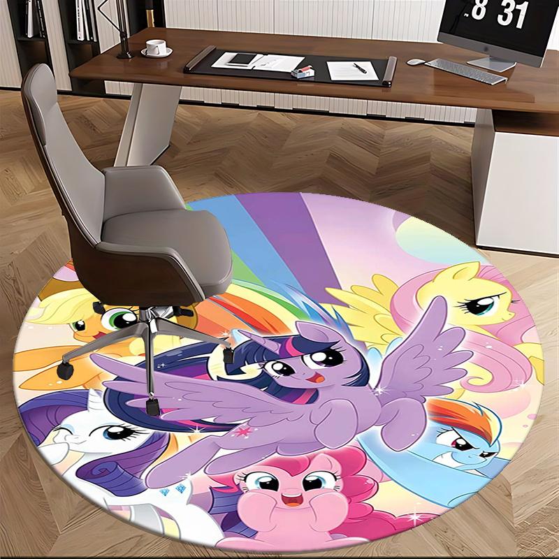 My Little Pony,Friendship Is Magic Chair Mat Round Rug Office Carpet, Non Slip, Suitable for Living Rooms, Bedrooms Decor 1205552a
