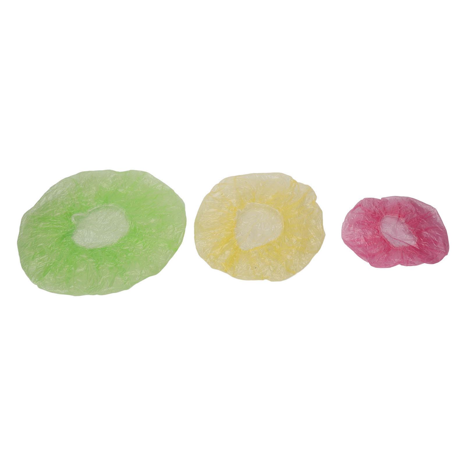 

90pcs Food Storage Cover Disposable Dust Proof Mixed Colors Food Bowl Stretchable Wrap