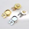 Pack of 2 Camellia Flower Button Covers for Women Blouses Fashion Forward Cufflinks for Social Gatherings