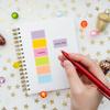 Colored Label Sticker Roll Packaged Art Paper Label Tag for Inventory Classroom Office Marking Useful DIY Sticker Stationery