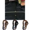 Men Lapel Trench Coat Outwear Overcoat Elegant Long Sleeve Winter Casual Warm Jacket