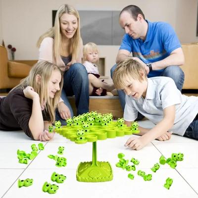 Montessori matematická hračka balancovací deska puzzle žába balancovací strom rodinné hry stolní hračky pro děti dárky k narozeninám