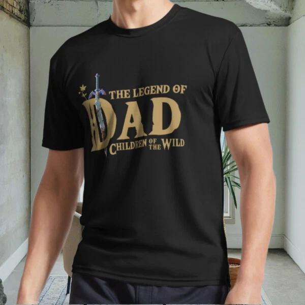 New The Legend Of Dad Chil Active Logo Men s Black T shirt Funny Size S to 5XL S