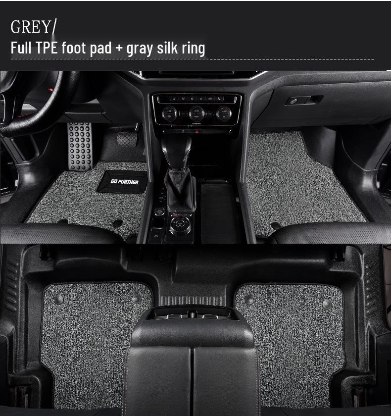 TPE Wear-Resistant Double Layer Car Floor Mats for Buick Regal, LaCrosse, GL8 - Non-Slip with King Silk Ring Design.