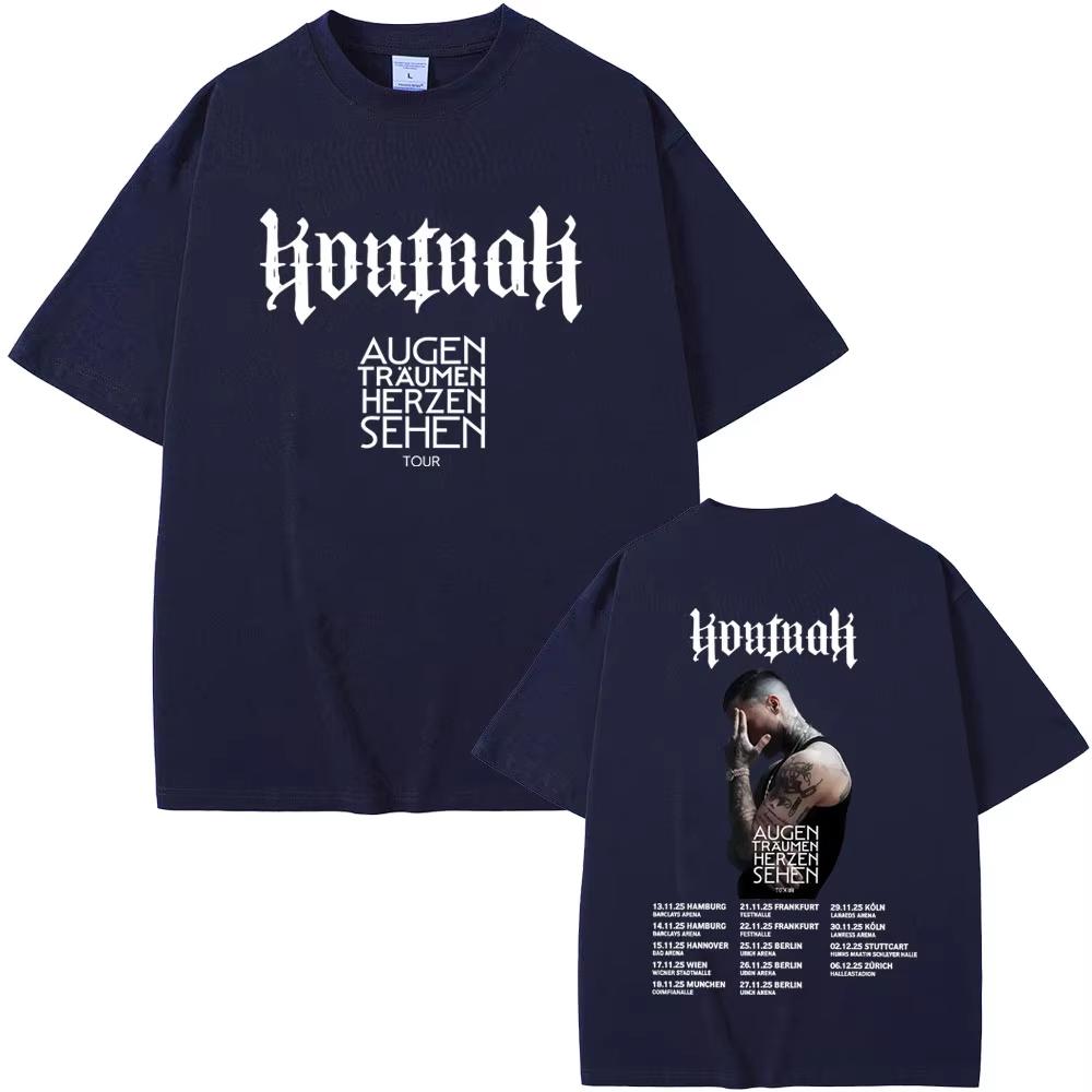 Rapper Kontra K Augen Traumen Herzen Sehen Tour T-shirts Men Women Fashion Pop T Shirts Male Oversized