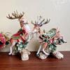 Ceramic Christmas Deer Candlestick Ornament Festival Restaurant Decoration Gift European Blessing Decoration