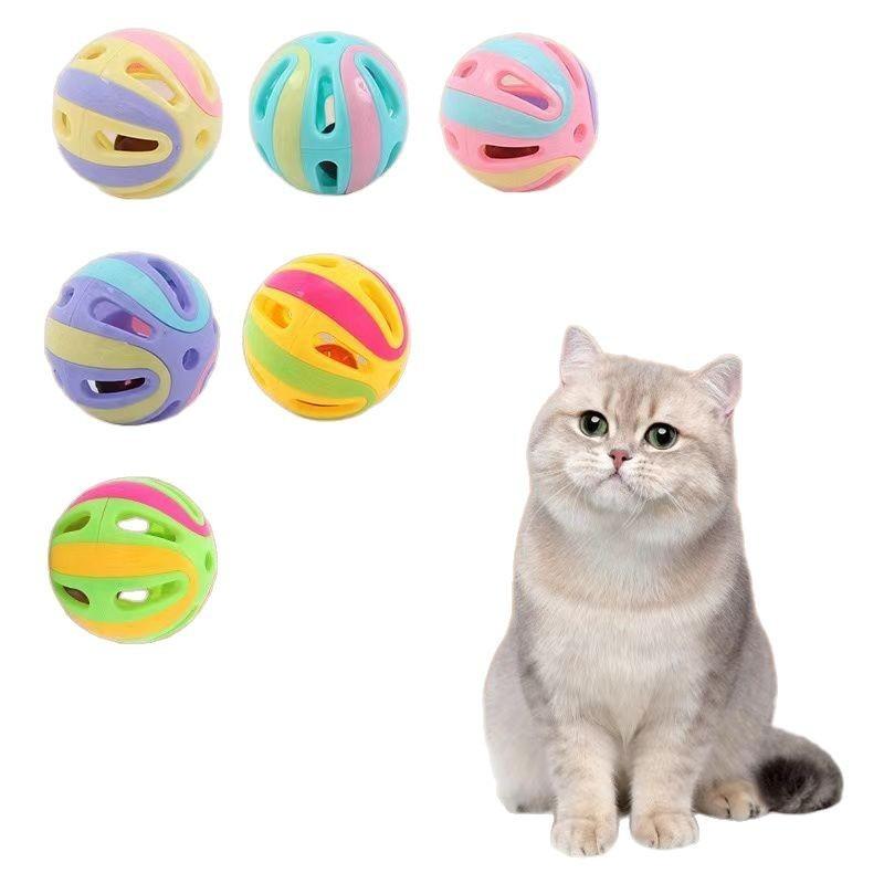 Large Cat Bell Toy Ball Sounding Self Entertaining Cat Teaser