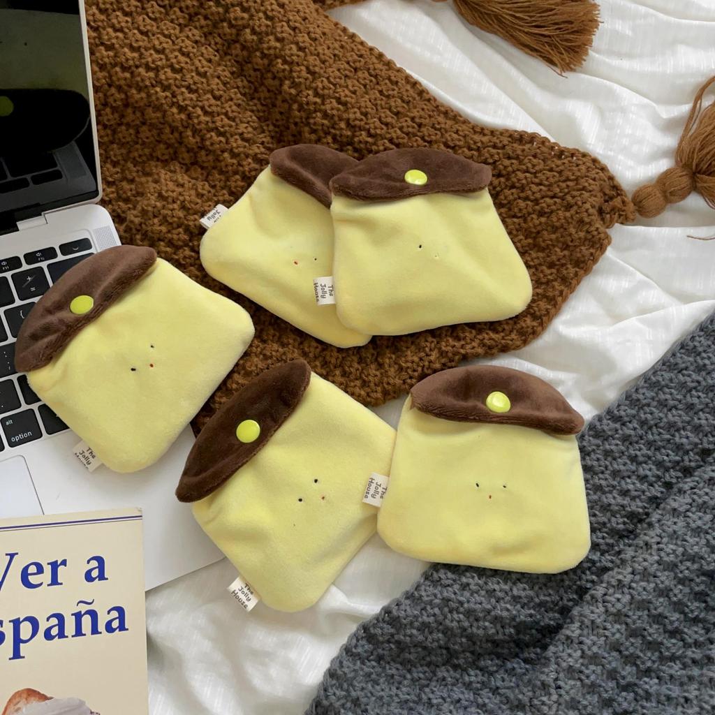 Mini Handmade Caramel Pudding Coin Purse & Card Holder