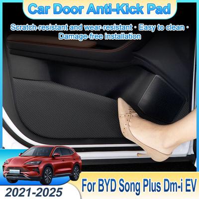 For BYD Song Plus Dm-i EV -2025  2024 Car Door Anti-Kick Pad Protection Sticker Anti Dirt Mat Auto Interior Accessories