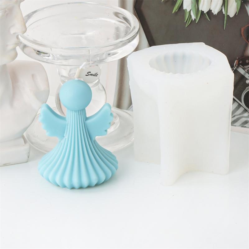 Easter Themed Angel Silicone Mold DIY Wax Candle Molds Aromatherapy Making Mould Handmade Festive Theme Ornament