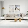 VidaXL Coffee Tables 2 Pcs Glossy White 50x50x40cm Engineered Wood 829369